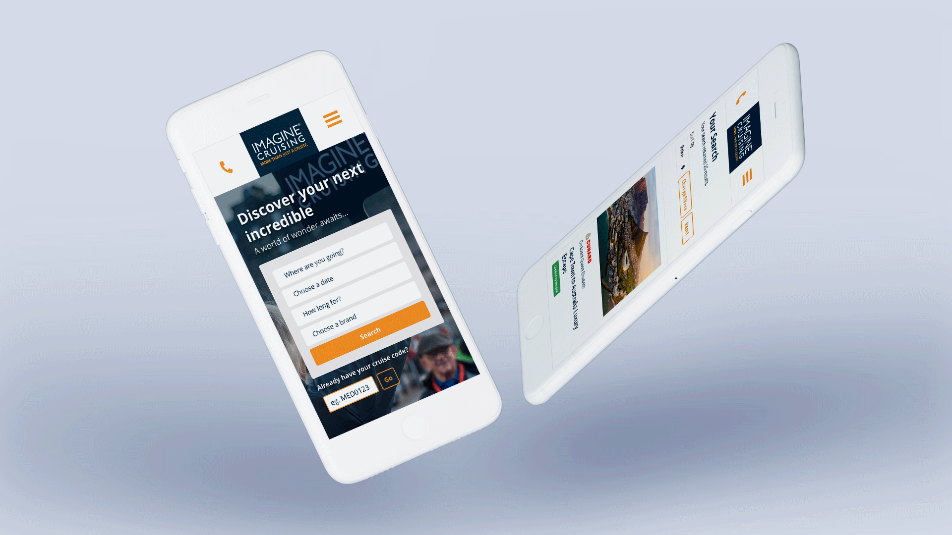 Imagine Cruising mobile design