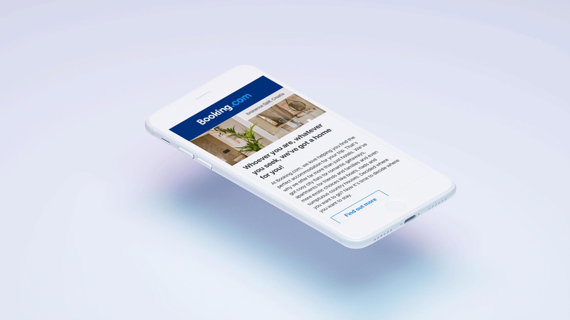 Booking.com mobile design