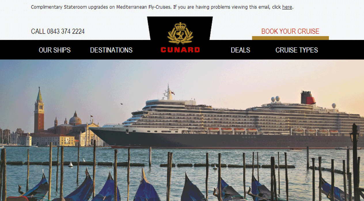 Cunard Fly-Med email