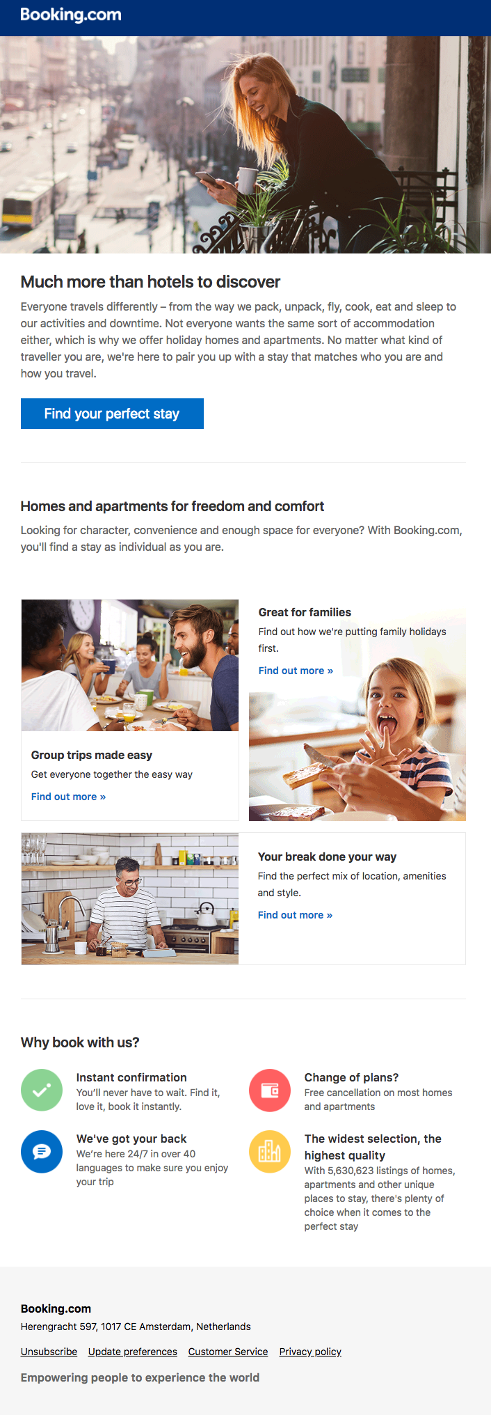 Booking.com more than hotels email