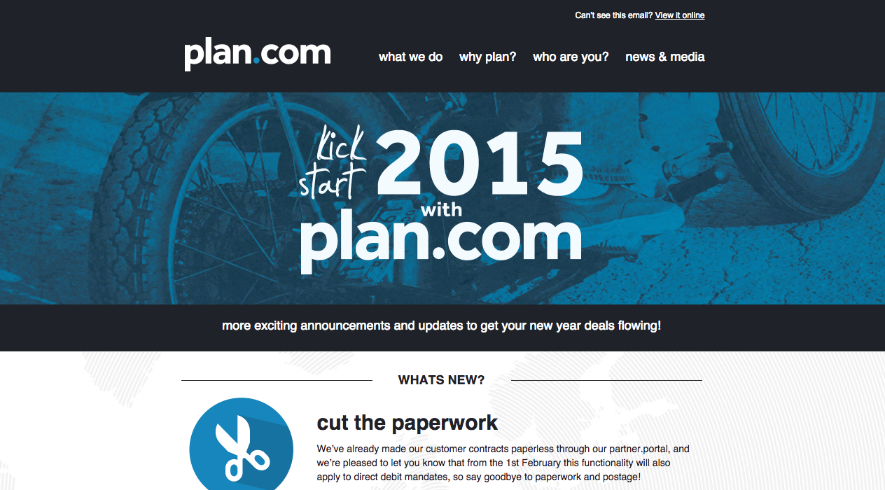 Plan.com kickstart 2015 email
