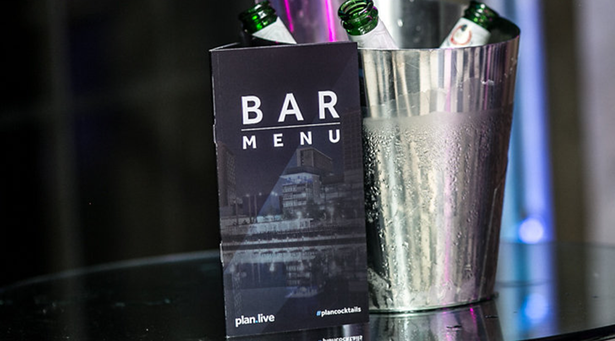 Bar menu